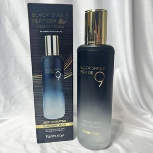 FarmStay Black Snail & Peptide 9 Perfect Toner Deep Hydrating Skincare 120ml NIB